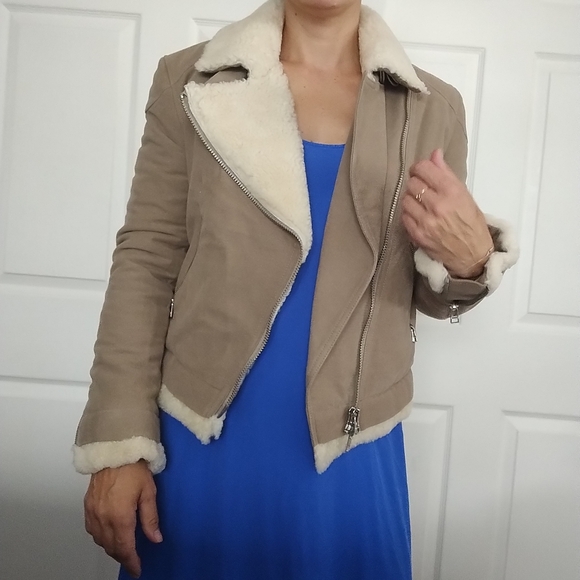 Acne Shearling Cotton Jacket XS - Picture 9 of 9